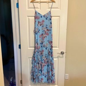 Fame and Partners Blue Floral Dress